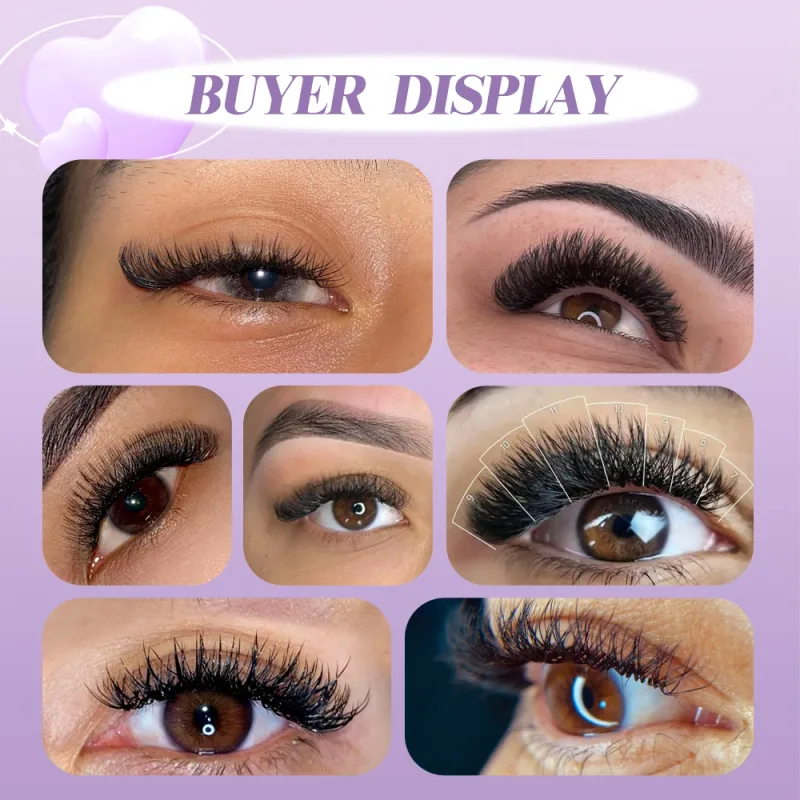 Wendy Lashes YY Shape Eyelash Extensions Automatic Flowering W Shape Bloom 3D 4D 5D 6D 8DPremade Supplies Black Lashes Cilios 5D — image 7