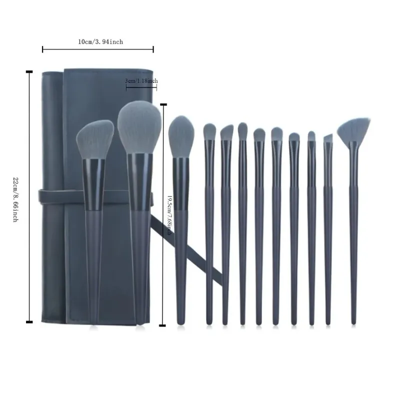 1-14pcs Makeup Brushes Tools Set Make Up Brush Tools Kits for Eyeshadow Eyeliner Cosmetics Brushes Maquiagem Soft Skin-Friendly