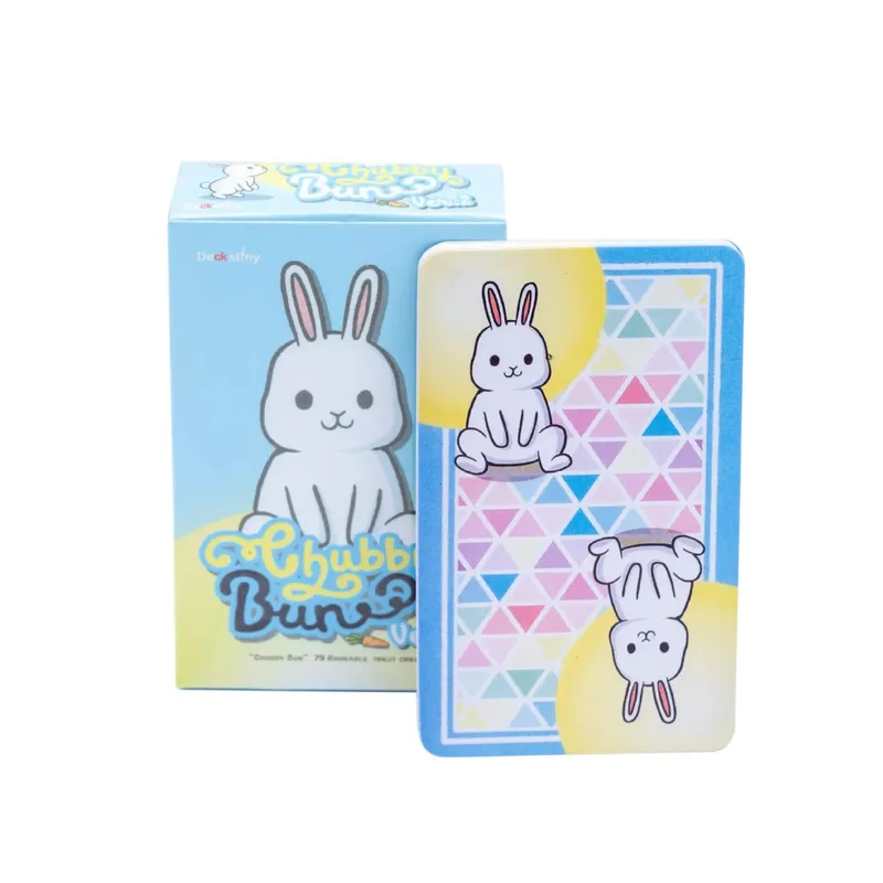 1Pcs Deck Chubby Bun Rabbit Tarot Deck Version 2 Leisure Party Table Game High Quality Fortune-telling Prophecy Oracle Cards — image 1