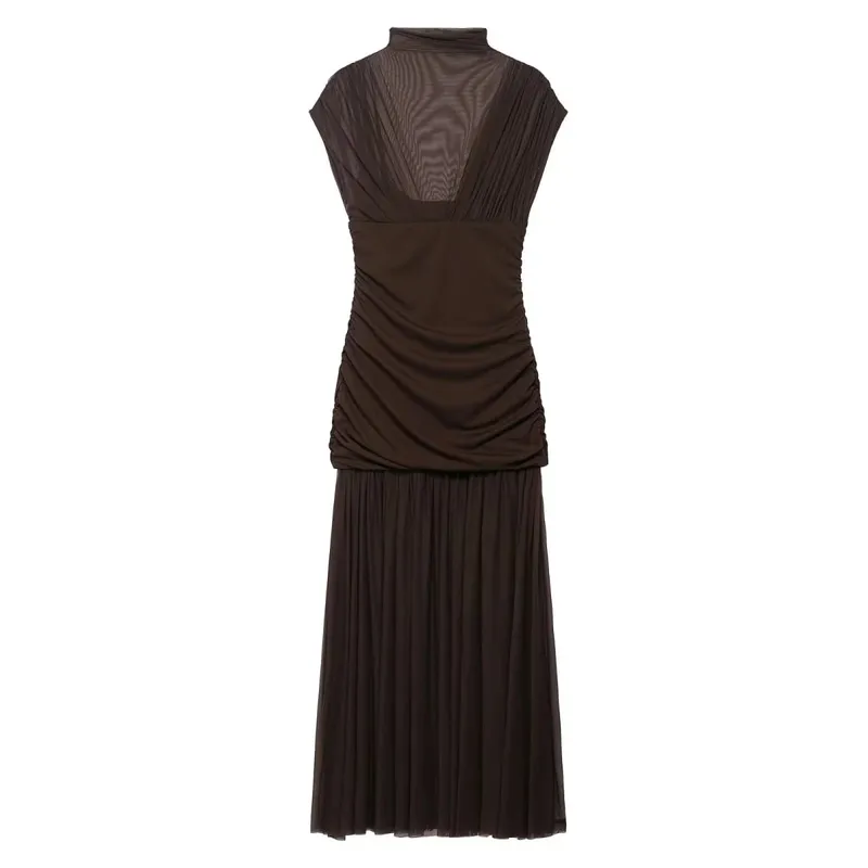2026 Spring Summer Elegant Women Dresses Wedding Guest Ladies Patch Work Tulle Dresses Valentine‘s Day Woman Dresses