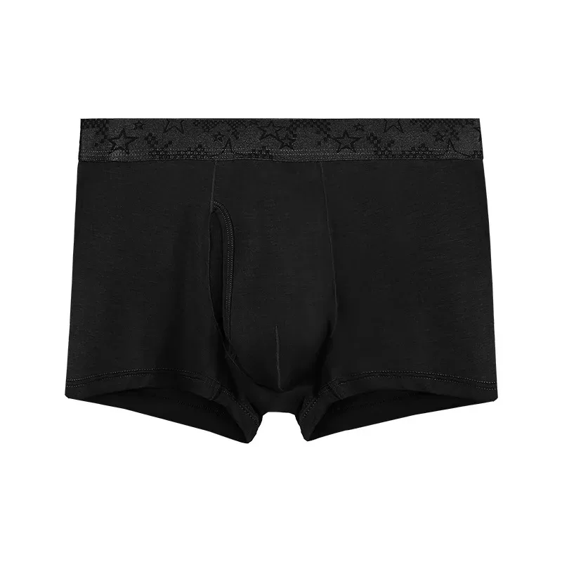 Men's Boxers Shorts Modal Underwear Man Panties Solid Breathable Bullet Separation Pouch Underpants Male Trunks Cueca Plus Size