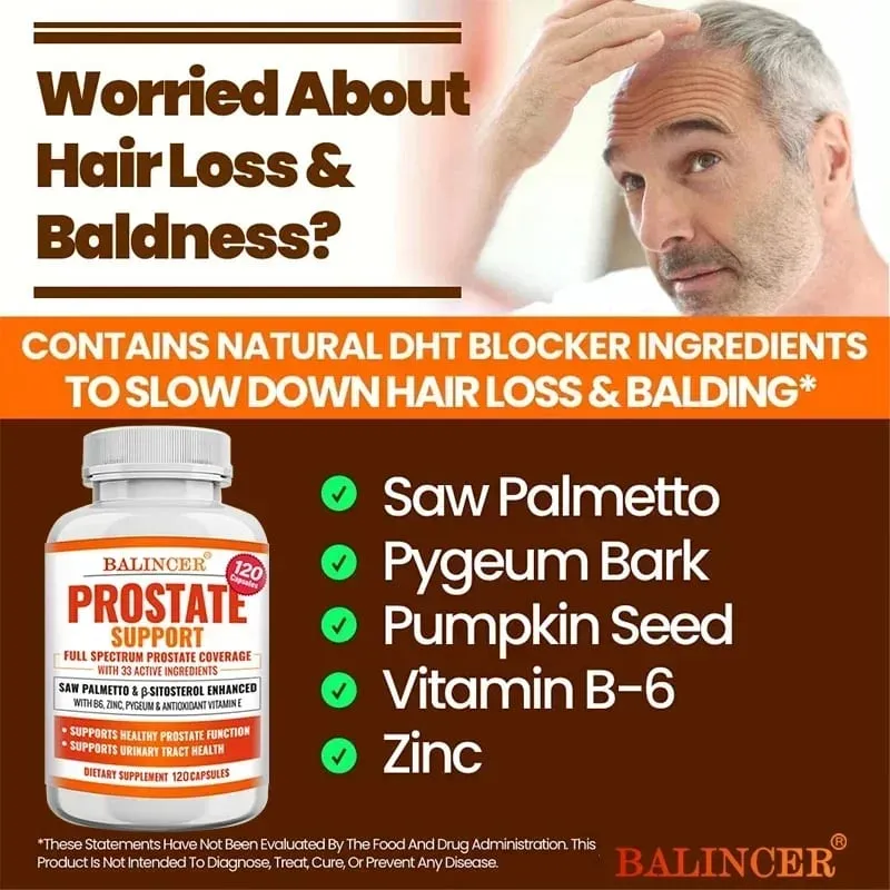Saw Palm Supplement Containing Antioxidant Vitamins Supporting The Prostate and Promoting Urinary System Health