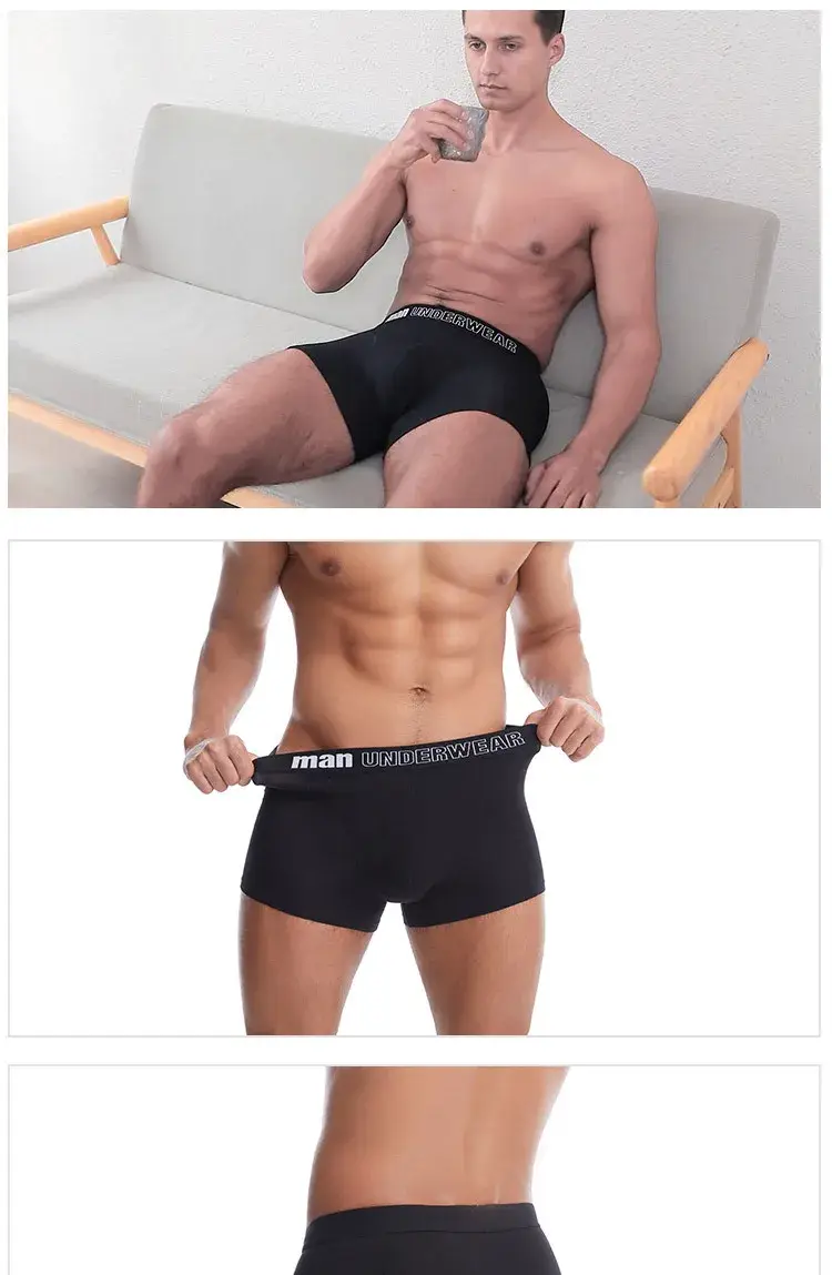 Ropa interior de bambú de talla grande 5xl 6xl 7xl, Boxers para hombre, bragas sexis, calzoncillos Boxer de fibra de bambú de verano, calzoncillos de tiro medio, Cuecas