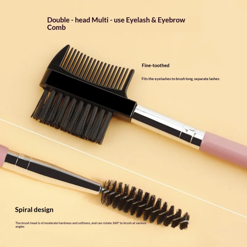 3 stk dobbelt-endede øjenbryn øjenvippe børste sæt med 3 forskellige Spoolie børster Makeup Grooming Tool — image 2