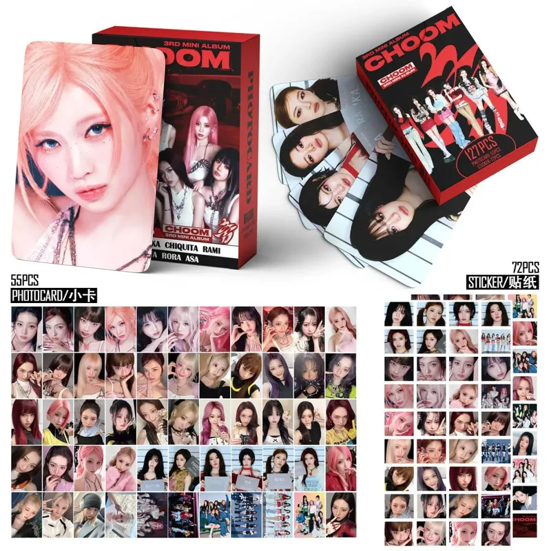 127PCS BM CHOOM Photocards Lomo Cards Set Photocards Photo Lomo Cards Fans Collection Printed Cards