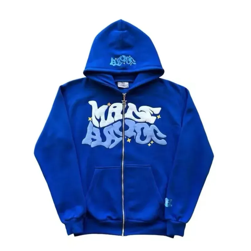 American Retro Star and Letter Printed Zipper Hoodies Women and Men Y2K Spring Autumn Section Lazy Fashion Brand Cardigan Jacket — image 10
