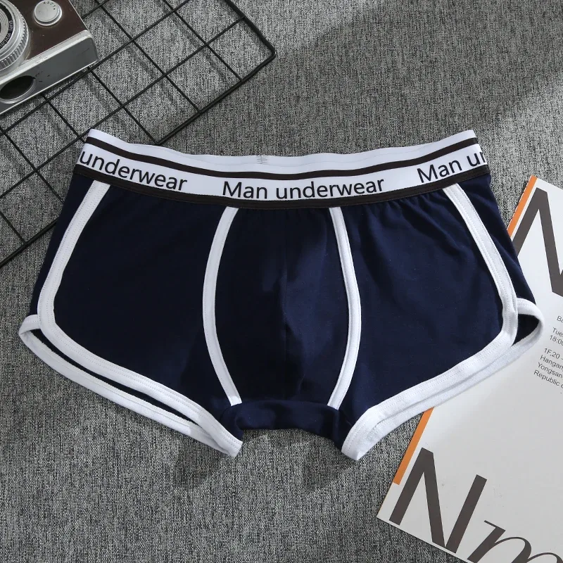 1/4pcs Men Underwear Boxers Cotton Panties Breathable Solid Boxershorts Male Mid Waist Underpants Trend Man Shorts Homme Shorts — image 18