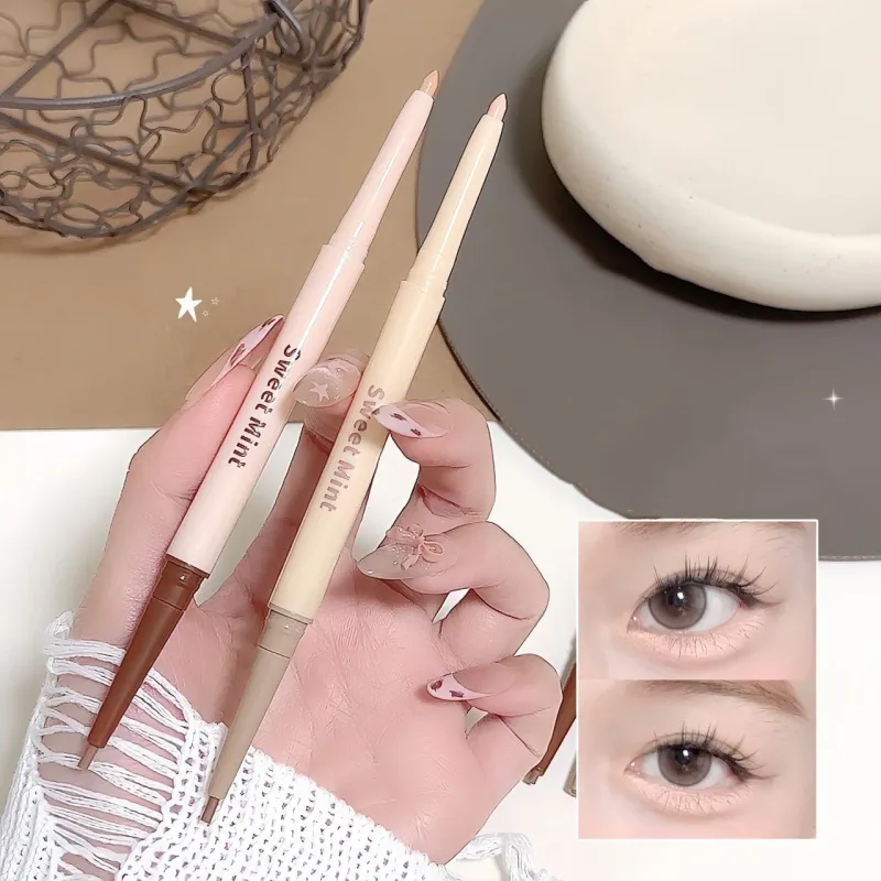 Double Head Eyeliner Pen Lying Silkworm Eye Brighten Bronzer 2 in 1 Waterproof And Durable Not Easy To Halo Dye Natural Makeup