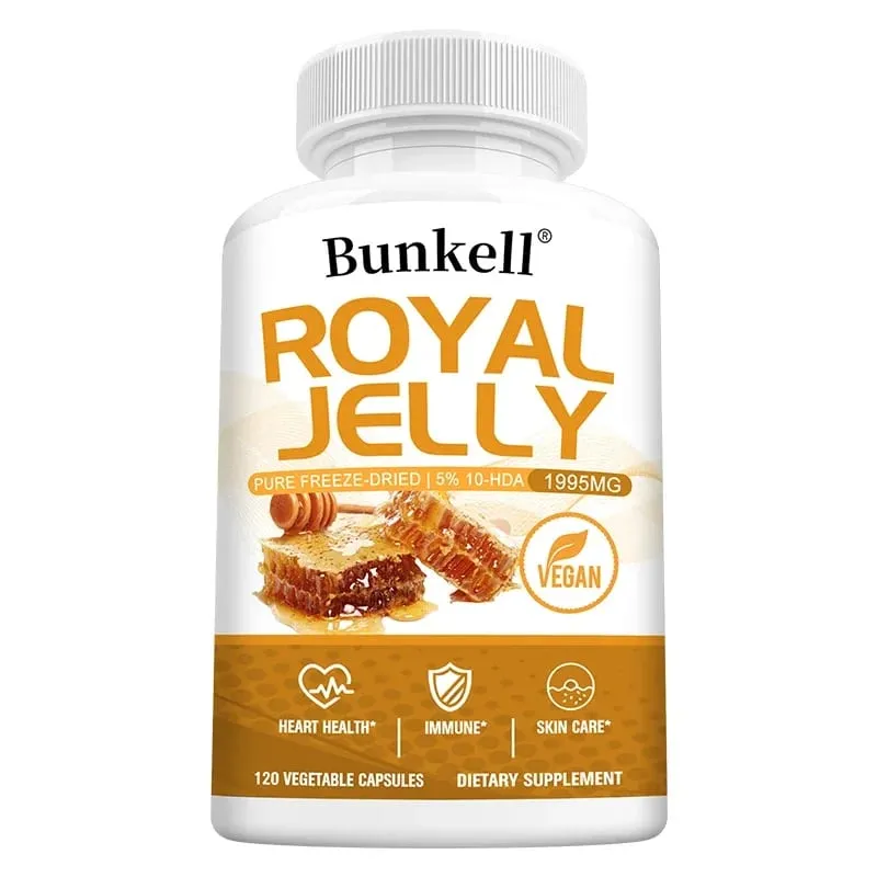 Royal Jelly 1995 Mg - Joint Support Antioxidant Supports Immune System Cardiovascular Health - Non-GMO Gluten-Free Formula