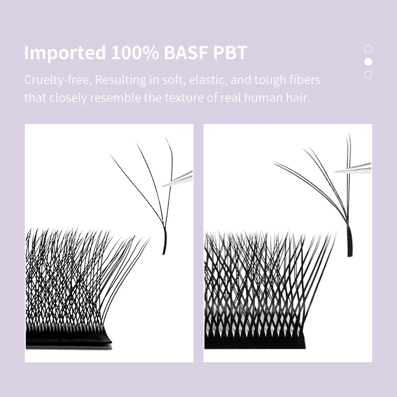 W Shape Eyelashes Extensions W Shaped Bloom 3d 4d 5d 6d 7d 8d Eye Lashes Natural Soft Premade Fan Lash Extensions — image 5