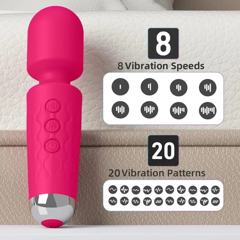 Powerful Clitoris Stimulation Adult Personal Silicone Sex Toy Magic Av Wand Massager Dildo Masturbator Vibrator For Women Female
