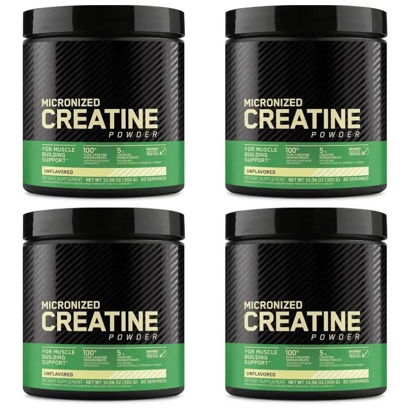 Micronized Creatine Monohydrate Powder Pure Unflavored Muscle Strength & Lean Muscle Support 5g Per Serving 300g 60 Servings