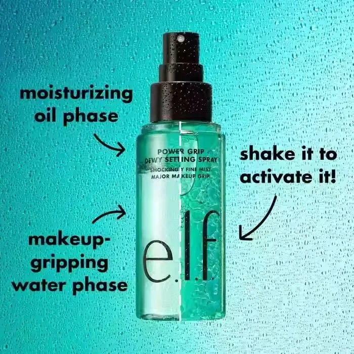 ELF Makeup Spray Long Lasting Makeup Holding Moisturizing and Oil Control Fall Off Fast Film-forming and Prevent Makeup Sticking — image 3