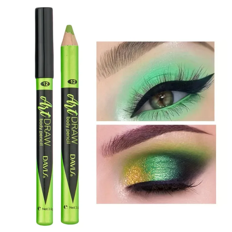 Caneta delineadora labial 15 cores, preto, azul, multicolorido, metálico, glitter perolado, acabamento fosco, estilo punk esfumaçado, caneta de maquiagem para os olhos — image 18