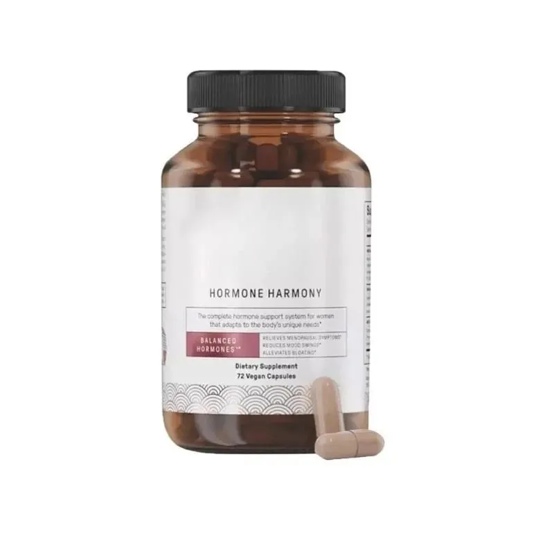 Kapsułki Hormone Harmony z naturalnym suplementem ziołowym Wsparcie odnowy biologicznej dla kobiet Ulga Menopauza Równowaga hormonalna 72 szt.