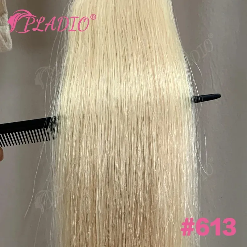 20 40 60 pezzi Nastro nelle estensioni dei capelli 100% capelli umani lisci 14-22 pollici Colore n. 4 Aggiungi volume Estendi la lunghezza per le donne
