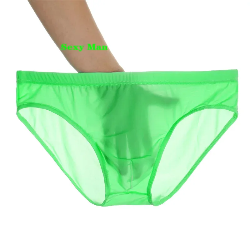 2 pçs ultra fino cuecas de seda gelo masculino plus size M-4XL cor sólida juventude translúcido cintura baixa respirável sexy calcinha masculina