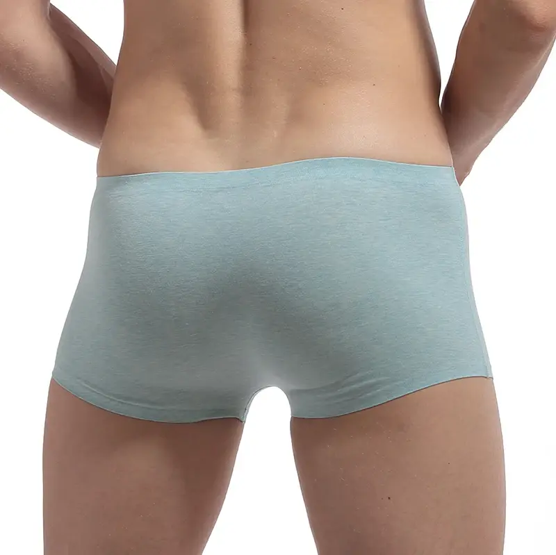 Men's Underwear Boxers Men Elasticity Breathable Trunk Boxer Comfortable Seamless Man Solid Underpants Shorts Panties