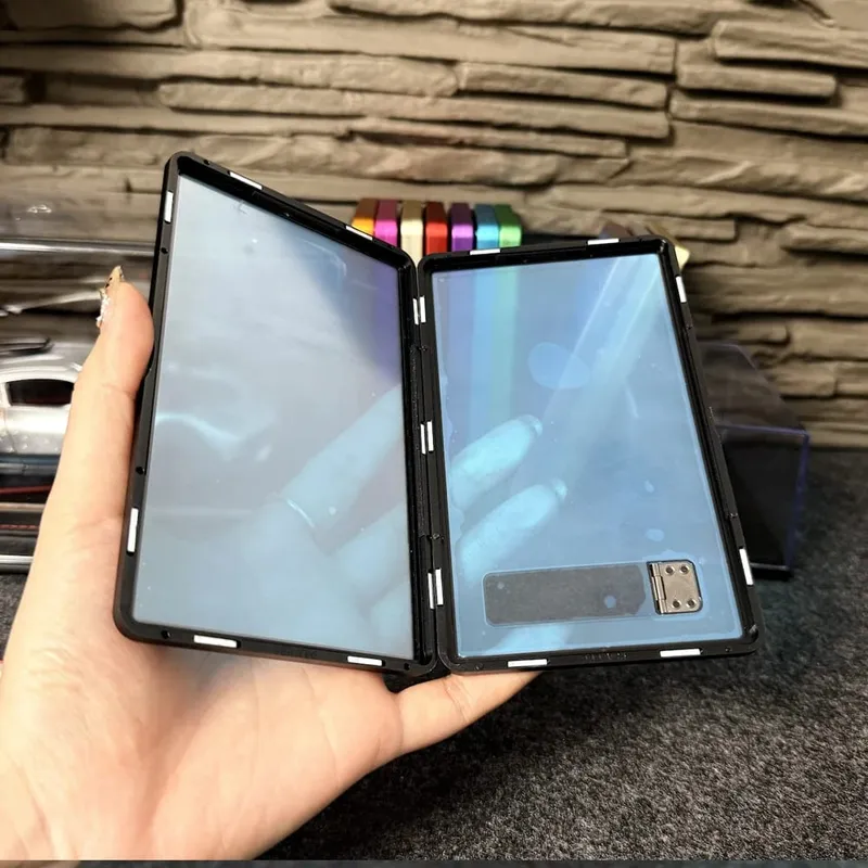Aluminum Alloy Multicolor Trading Card Protect Case with Stand For PSA BGS Graded Card Support Horizontal and Vertical