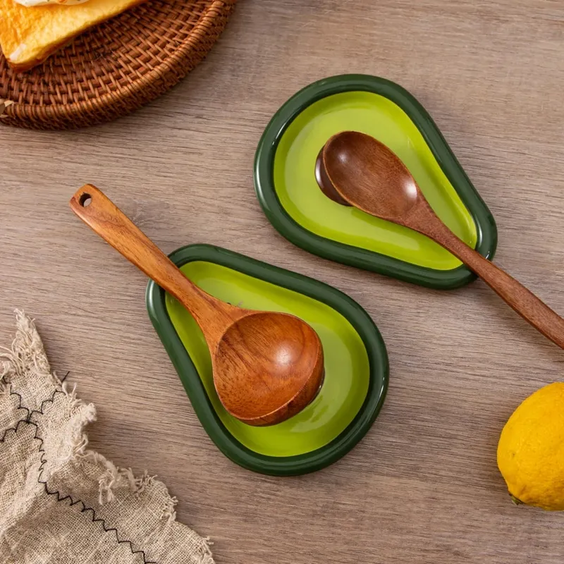 1pc ceramic spoon rest suitable for kitchen countertops used for spoons shovels spoons and egg beaters