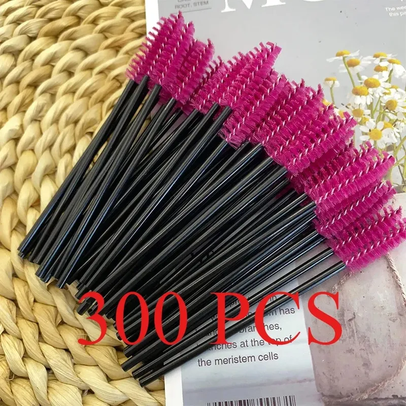 150/300pcs Mascara Wands Eyelash Brush Spoolies for Eye Lash Extension Eyebrow and Makeup Tool Wholesale Makeup Brushes