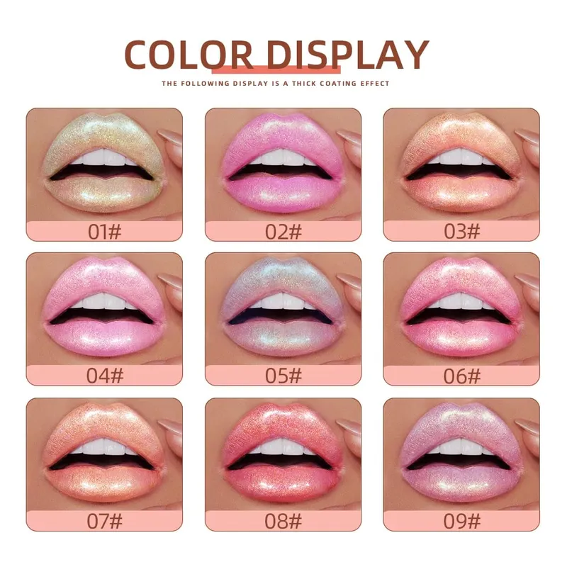 9 Colors Lip Gloss Sets Long-lasting Glitter Liquid Lipstick Moisturizing Luminous Lipgloss Makeup Shiny Lip Glaze Kits