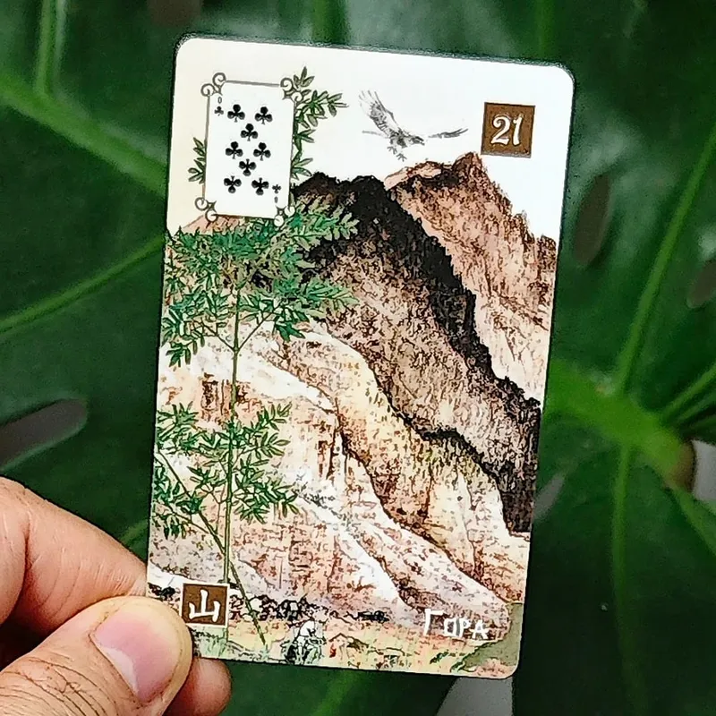 Chinese Lenormand Deck 9*6cm - 37 Pcs Lenormand Cards In Russian and Chinese Language