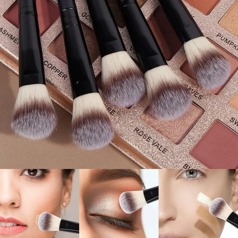 5Pcs Flawless Facial Makeup Brushes Soft Bristle Make-up Details Brushes for Concealer Cosmetics Makeup Tool for Beauty
