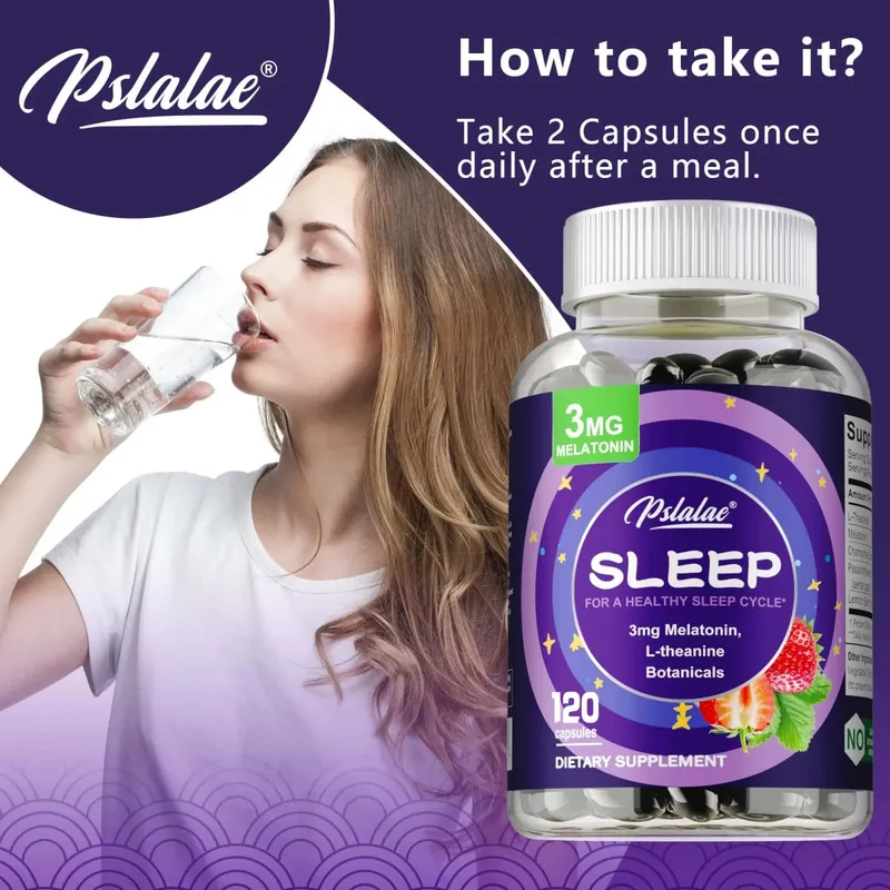 Sleep Supplements - Relieve Stress Improve Insomnia Improve Sleep Quality and Deep Sleep
