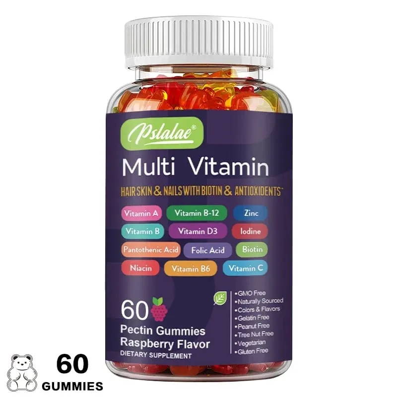 Multivitamin Gummies - with Vitamins and Minerals - Enhances Energy Levels Immune Support AntioxidantSupplements