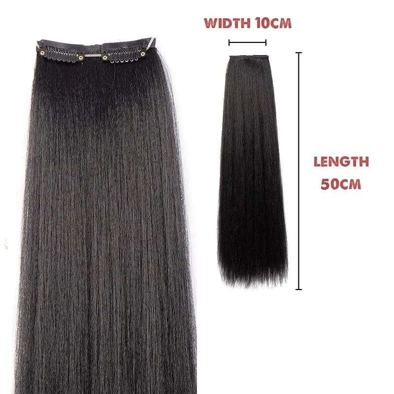 Hanfu wig piece corn whisker hairstyle one piece hair extension non knotted long straight hair piece antique hairstyle for women