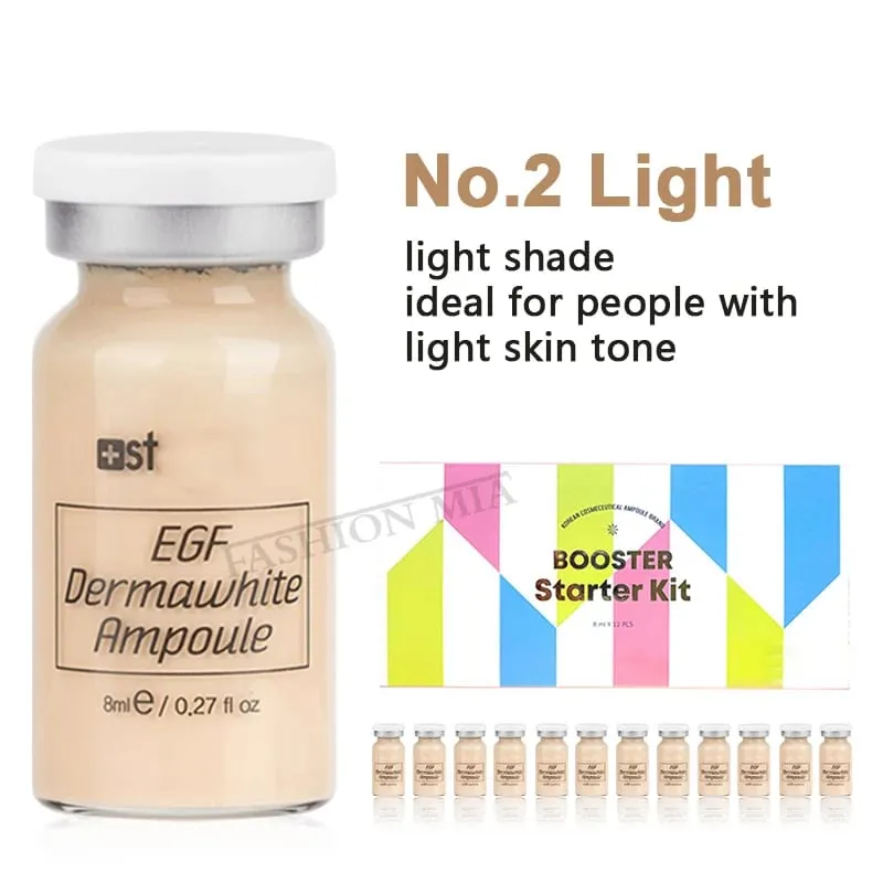 Korea 8ml BB Cream Ampoule Beginner Starter Kit Face Foundation Salmon DNA Serum Moisturise Whitening Cosmetic