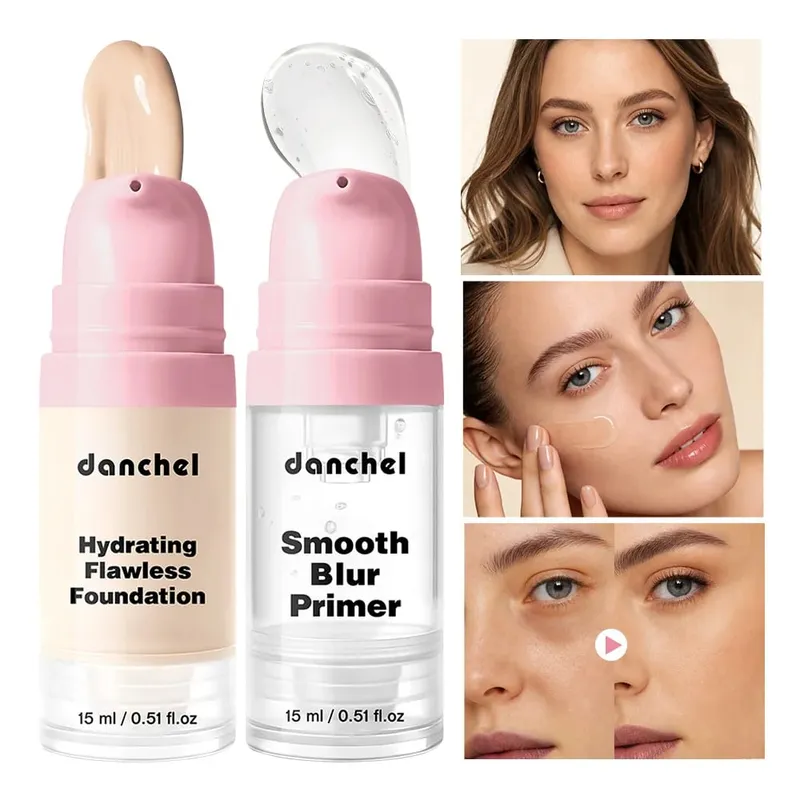 10Pcs Makeup Set Primer Foundation Concealer Setting Powder Makeup Brushes Beauty Sponge Full Face Cosmetic Kit Christmas Gift — image 3