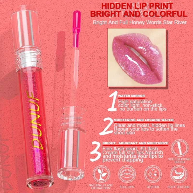Fruit Color-changing Lip Gloss Long Lasting Nouritious Shine Hydration Water Lipsticks Makeup Winter Moisturizing Lip Care Oil