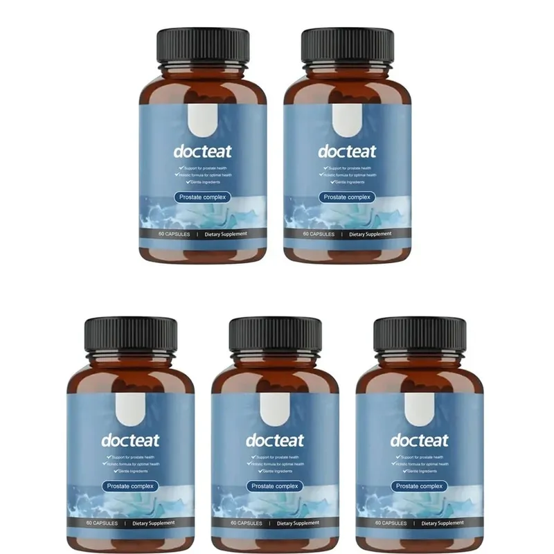 A Docteat Prostate Complex kapszulák támogatják a prosztata egészségét és a vizelet áramlását gyógynövényes Saw Palmetto és Pygeum 60 kapszulákkal