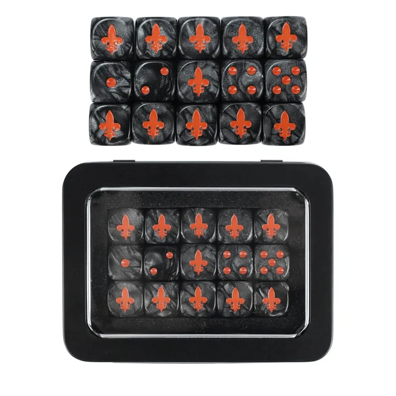15PCS 16mm/0.63inch D6 Wargaming Dice Set for Tabletop Miniatures Game Damage Tracking Army Faction Themed Dice Tokens — image 14