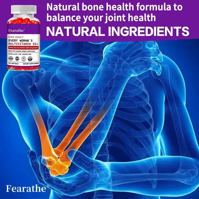Women's Multivitamin One Tablet Per Day for Women Aged 55+ Probiotic Fermentation + D3 + B Vitamins Immunity Heart Joints