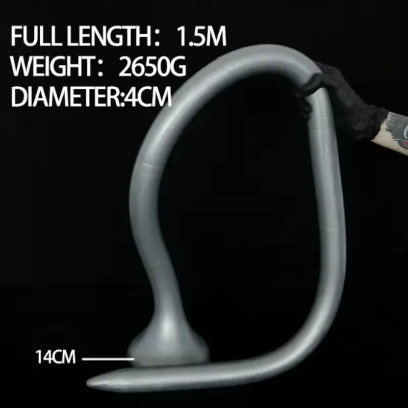 150 cm Überlänge Analdildo Tiefenstimulator Silikon Langer Analplug Großer ButtPlug Prostatamassage Masturbator Sexspielzeug SexShop