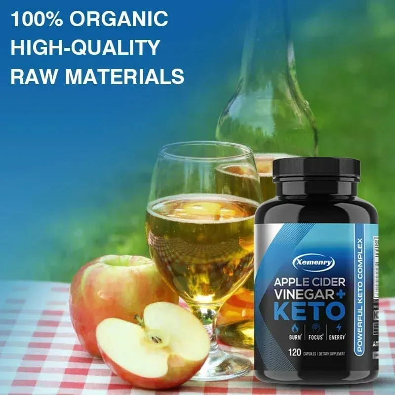 Keto Apple Cider Vinegar Capsule - Supports Appetite Metabolic Function Improves Digestion Enhances Satiety and Gluten-free — image 5