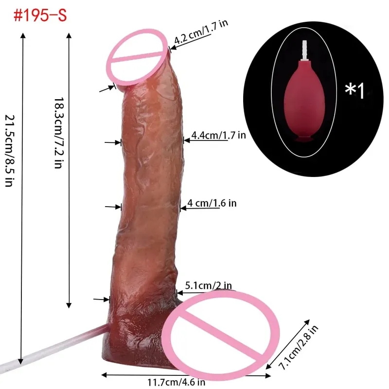 Lifelike Squirting Penis Silicone Ejaculation Large Realistic Dildo With Sucker Skin Touch Anal Sex Toys For Women