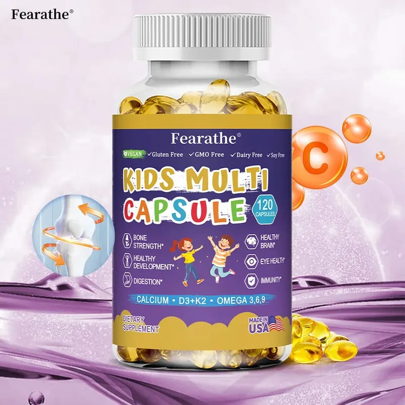 Børnenes komplette ernæringsgummi med vitamin D3 zink og jod til immunstøtte og vækststøtte 60 gummigummier
