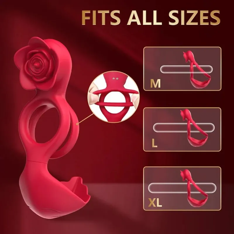 Vibrating Penis Ring Cock Ring Penis Vibrator for Men Clit Stimulator Male Scrotum Massager Sex Toys Couples Adult Products 18+