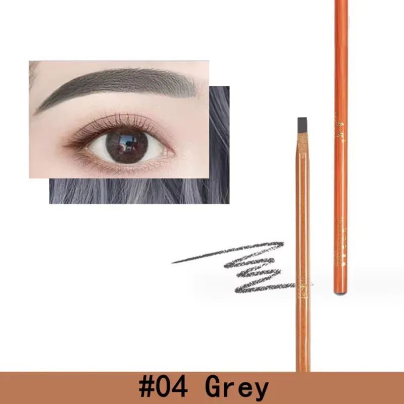 Eyebrow Pen Hard Microblading Brow Definer Enhancers Pencil Waterproof Easy To Apply Makeup Natural Wild Brows Tint
