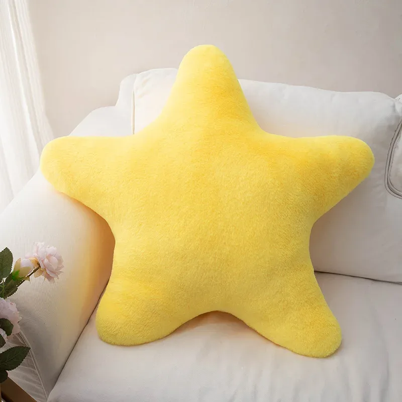 Soft Plush Star Shaped Pillow Decorative Cute Bed Pillow Cushion for Kids Bedroom Living Room - Plush Throw Pillow