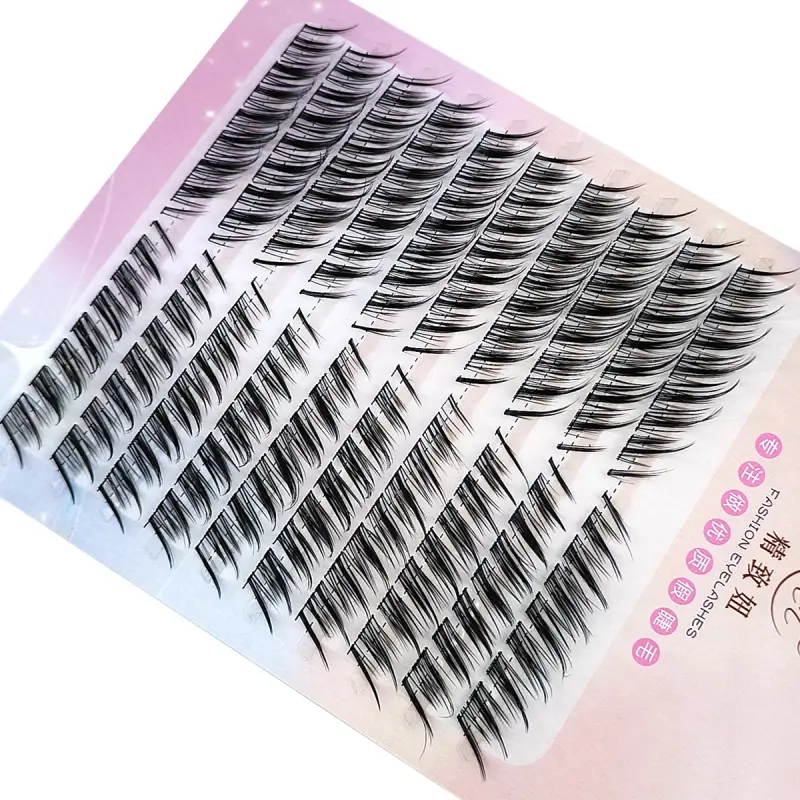 3D Fluffy Single Cluster Eyelash Extension Segmented Natural Mink Fox Eye Effect makeup Lash Individual False eyelashes — image 2