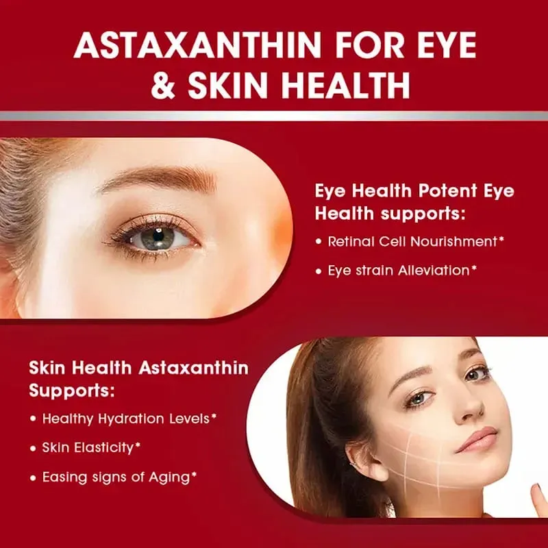Astaxanthin 24mg - Promotes Cardiovascular Health & Accelerates Metabolism Supporting Eye Joint & Skin Health — image 5