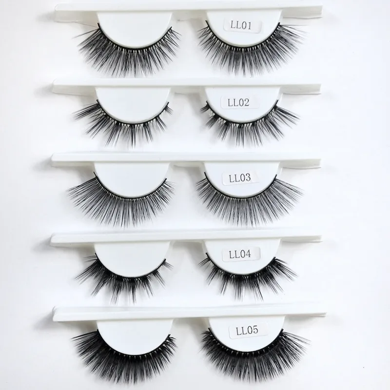 RED SIREN L Shape Cat Eye Lashes New Design Wispy Natural Mink Lashes Korean Makeup Eyelash