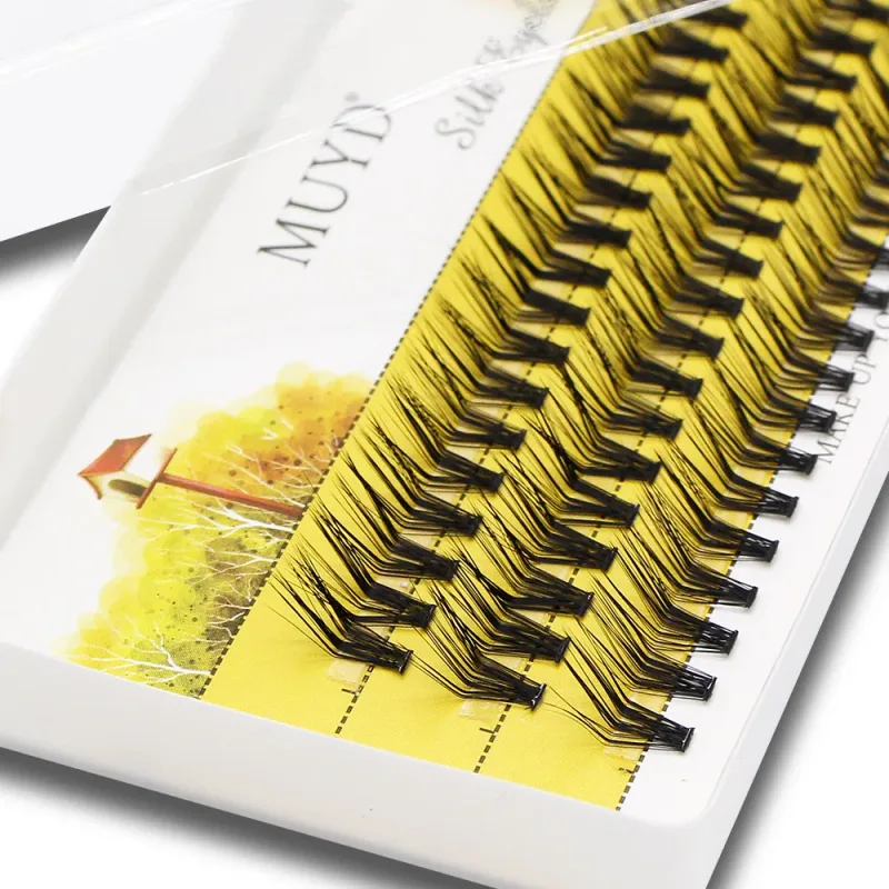 M Curl Mink False Eyelash 60 Clusters L Curl Lashtray for Makeup 30D Eyelashes Extensions Individual Handmade Eye Lashes