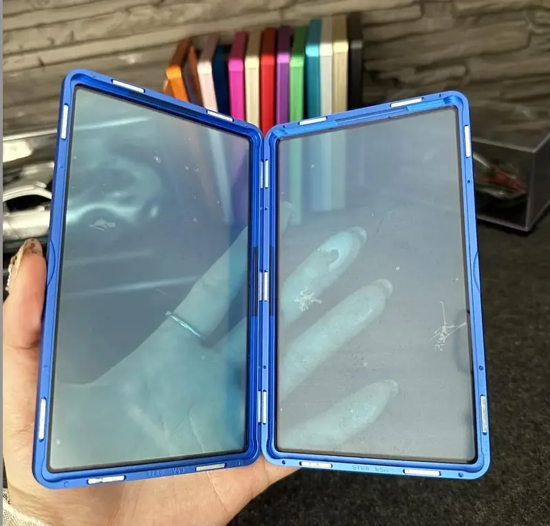 Multicolor Gradient Color Aluminum Alloy Trading Card Protect Holder Metal Case For 35PT PSA CGC Graded Card