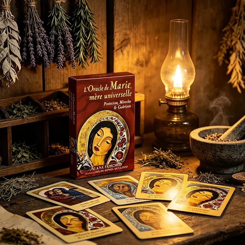 L'Oracle De Marie Mère Universelle Oracle Cards 44 Card Divine Mother Guidance Deck Spiritual Meditation Divination Board Games